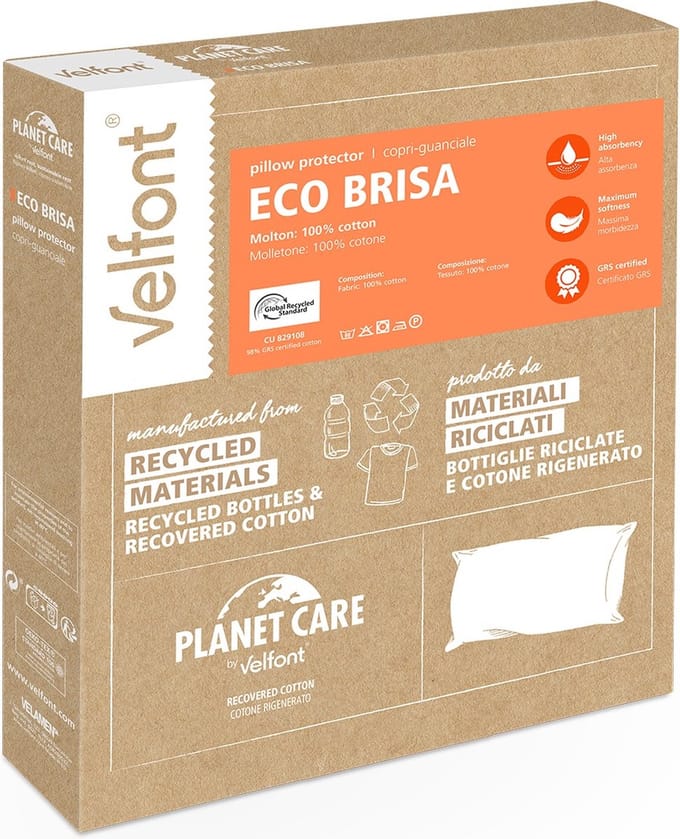 Velfont - Eco Brisa - Kussenbeschermer - Molton - 60 x 70