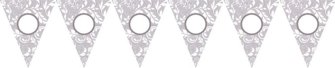 Amscan by Riethmuller - Riethmüller - Pennant Banner Personalize It!Paper silver 790 cm
