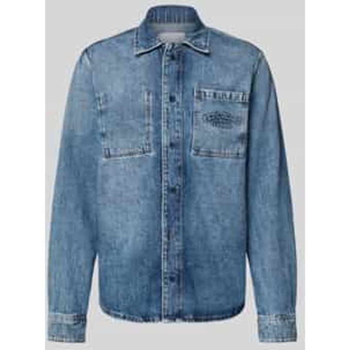 Weston Fs ontspannen overhemd blauw schemering Pepe Jeans