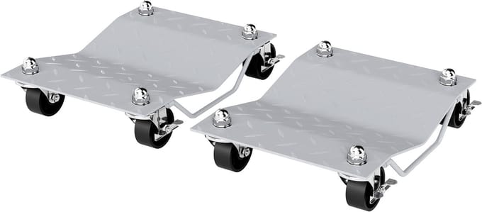 DURHAND Wiel Dolly Staal 40,5L x 30B x 13,5H cm Grijs