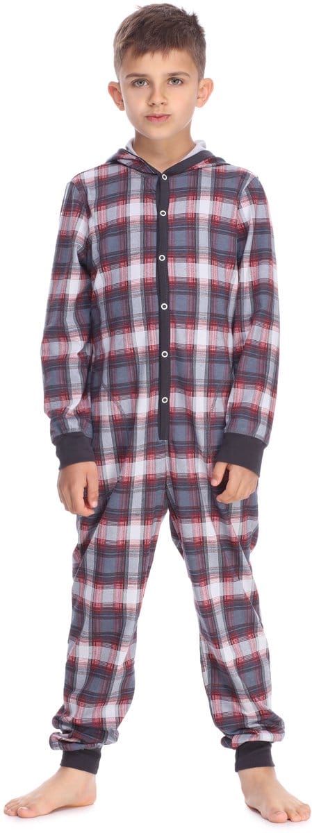 Timone – Jeugdpyjama – Romper – Slaap – Overall – Army – 122-128 - TI-TI30-122-PJ