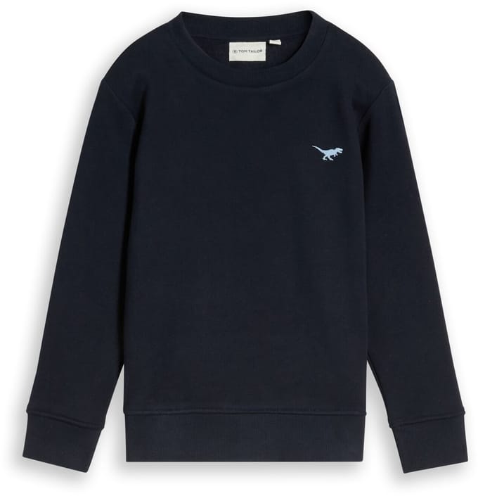 Tom Tailor - Sweatshirt met dinosaurusborduursel - Maat 128/134 - sky captain blue