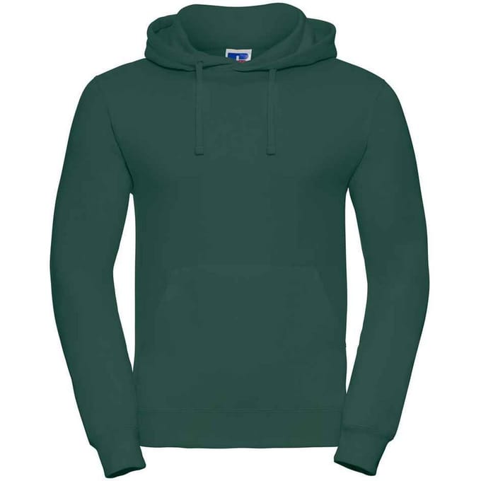 Russell Effen Heren Hoodie (Fles groen)