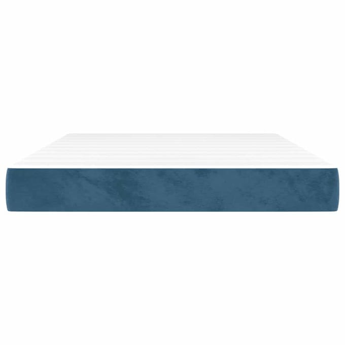vidaXL - Pocketveringmatras - 140 - x - 220 - x - 20 - cm - Donkerblauw
