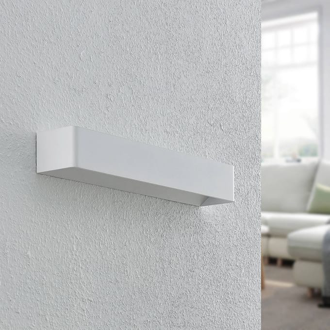 Arcchio LED wandlamp Karam, 53 cm, wit, metaal, up/down