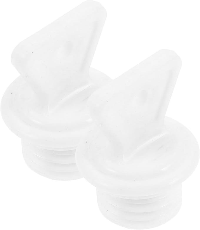 Warmwaterkruik Dop - Rubberen Stopper - Lekvrije Afsluiting - Anti-lekkend Ontwerp - 2 Stuks - Wit