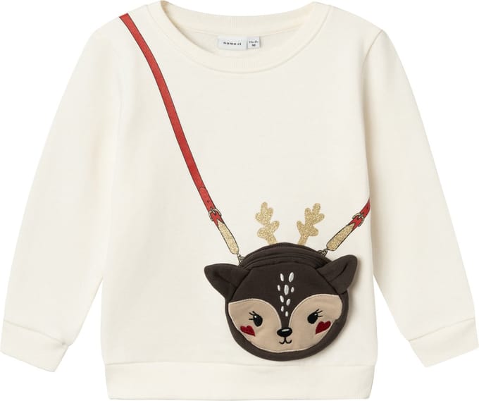 NAME IT NMFRTINSEL NREG SWEAT BRU BOX Meisjes Trui - Maat 92