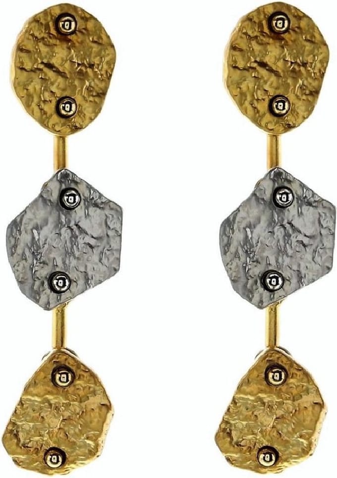 Behave - Oorhangers mat mixkleur met retro uitstraling - Casual chic