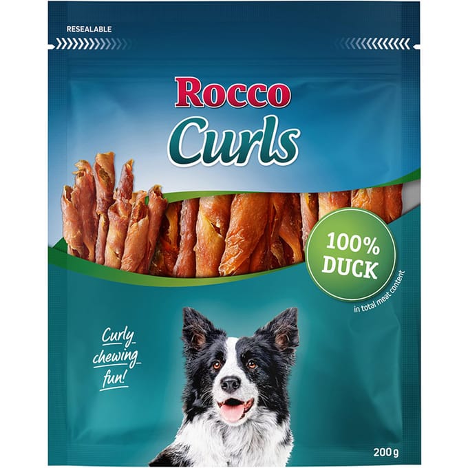 200g Rocco Curls Eend Hondensnacks