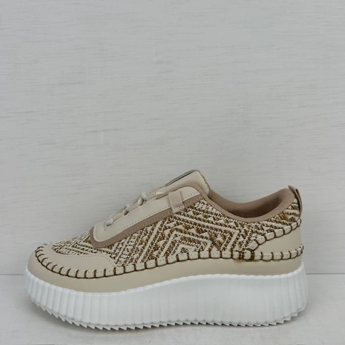 Leuke sneakers met ribbelzool beige Beige / 37