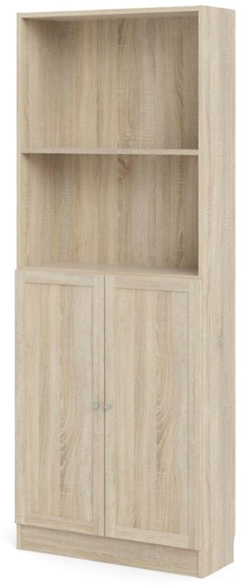 Base wandkast 1 plank en 2 deuren eiken structuur decor .