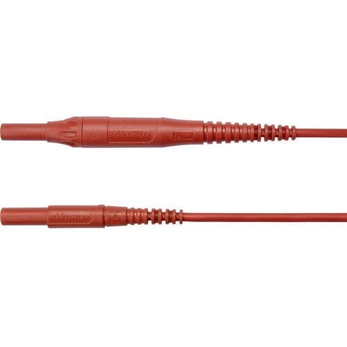 Schützinger MSFK B441 / 1 / 100 / RT Meetsnoer Stekker 4 mm Stekker 4 mm Rood 1 stuk(s)