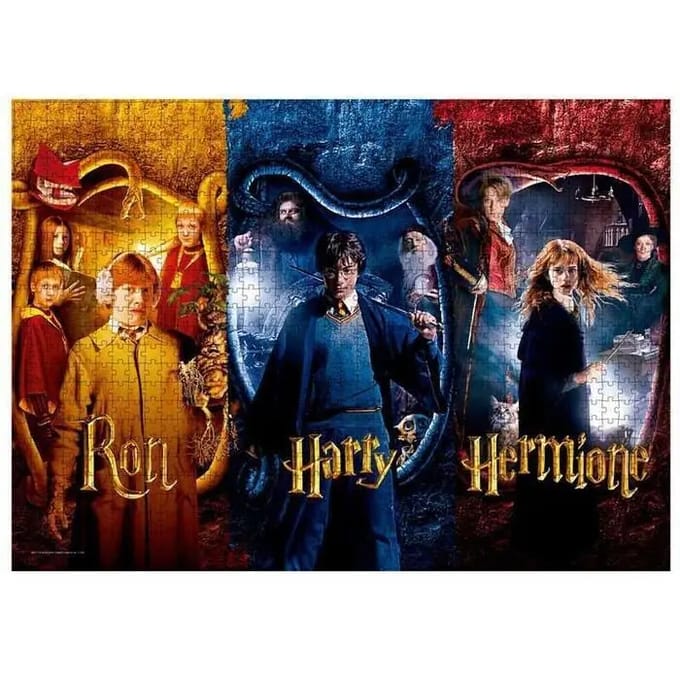 Harry Potter Ron, Harry and Hermione - 1000 stukjes Unisex Puzzel - Neutraal - Standard