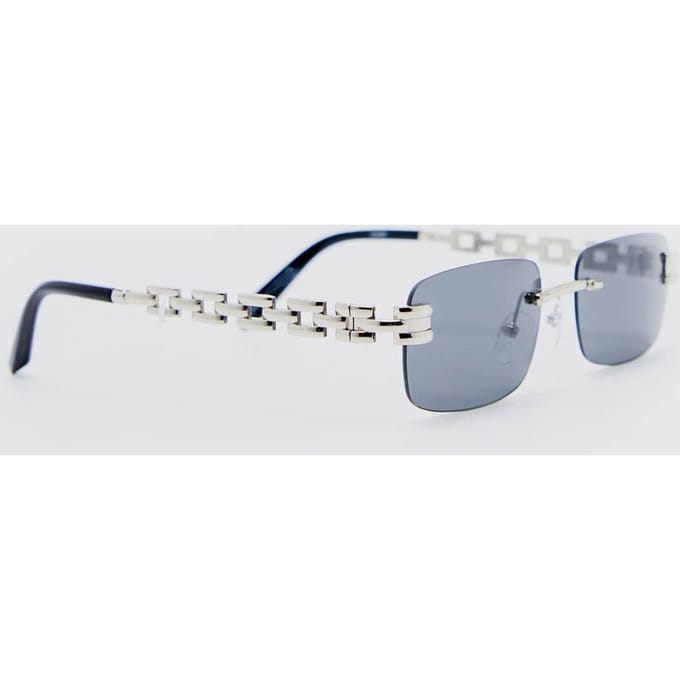 Metaalketting randloze zonnebrillen | Black