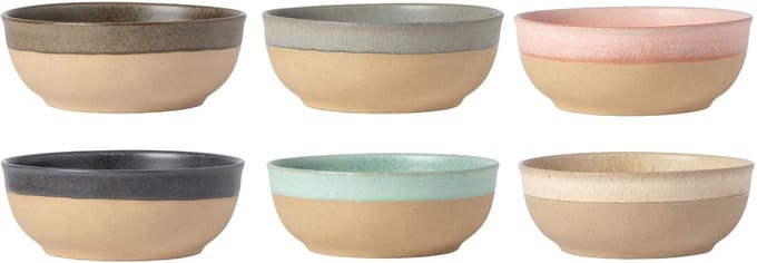 Costa Nova Poke Bowls / Kommen Arenito Multicolor ø 19 cm - 6 stuks