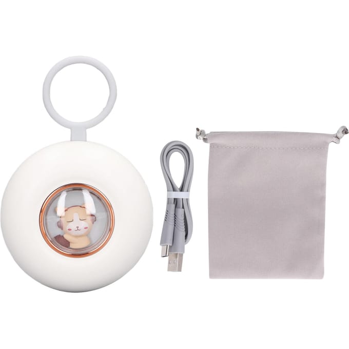 Microstroom Handheld Slaaphulpmiddel Cartoon Ronde Vorm Angstverlichting Fysieke Puls Slaaphulpmiddel white