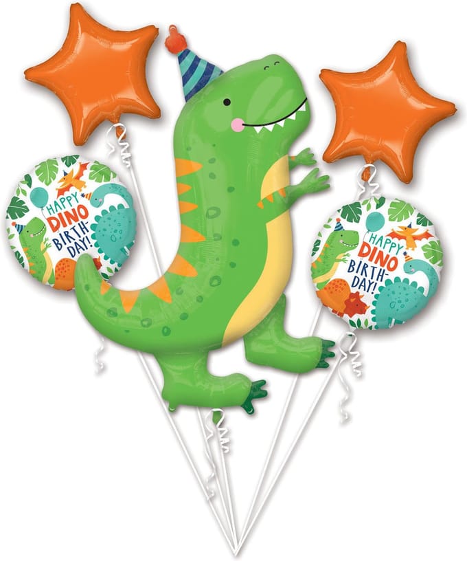 Helium Ballonnen Boeket Dinosaurus Dino-Mite | Leeg