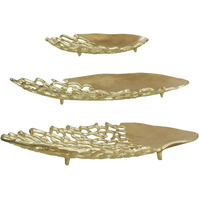 Set van 3 decoratieve plateaus Dion | Underbar
