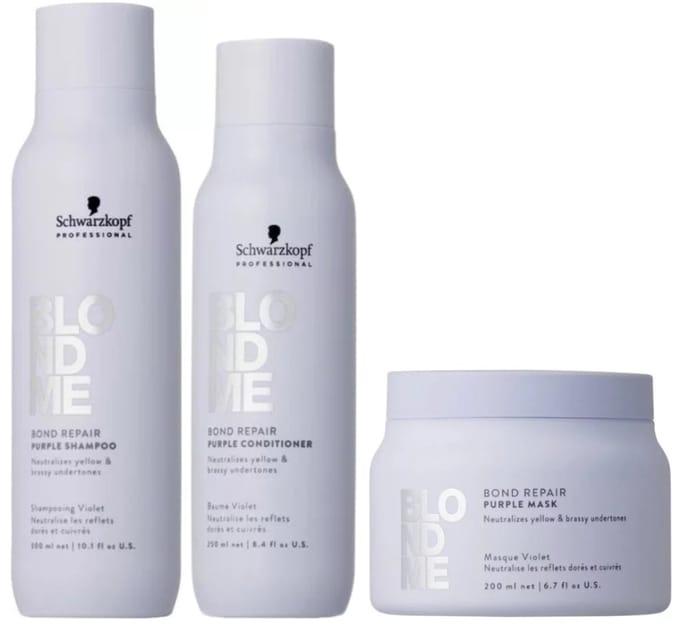 Schwarzkopf - BLONDME Purple Toning XL Set - 300+250+200ml