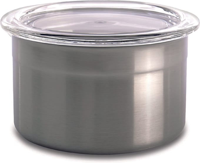 Essentials Voorraaddoos met deksel uit acryl 8 x 6cm - Grijs -