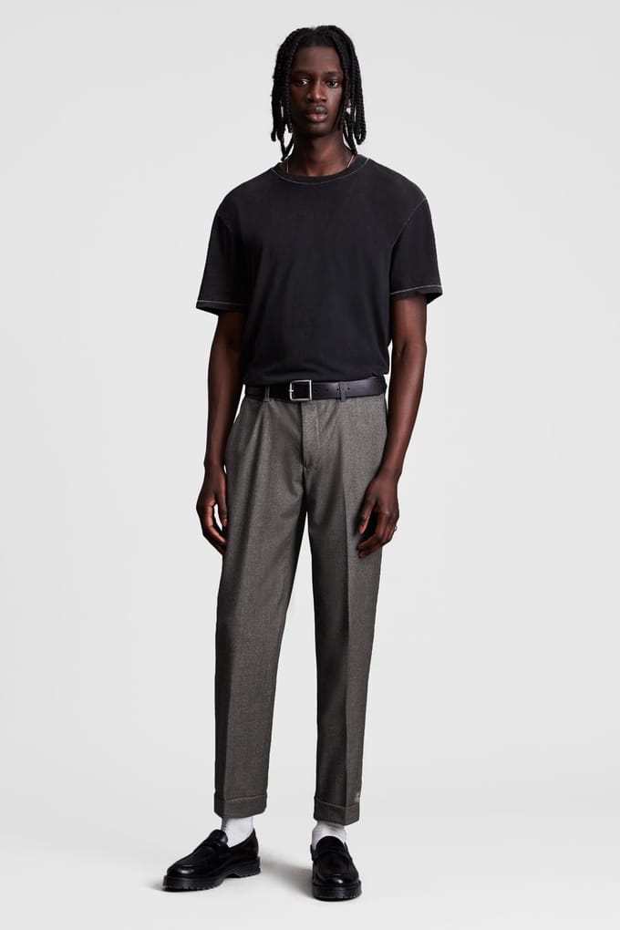 AllSaints Ren Trouser Grey Größe: W28 | Maßgeschneiderte Hosen Outlet | Herren | Grau