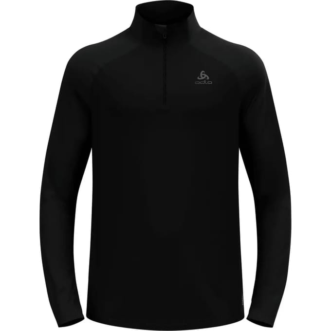 Odlo Essential Ceramiwarm Midlayer 1/2 Zip Heren - Zwart - Maat XL