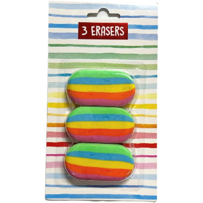 Wins Holland Erasers Rainbow 3 pcs