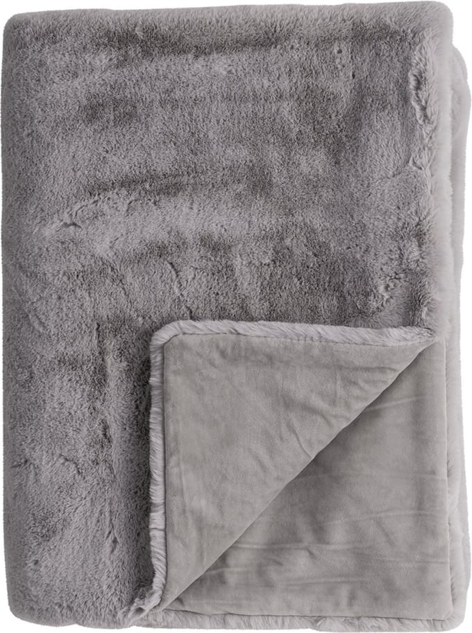 Linen & More - Plaid 'Portland' (130cm x 200cm, Light Grey)