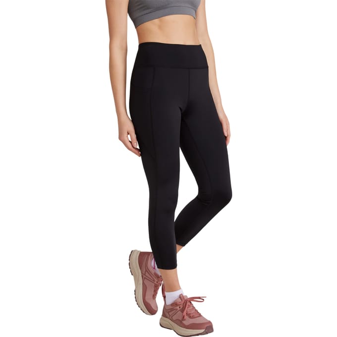Mountain Warehouse Dames Zwart Hoog Taille 7/8 Leggings (Zwart)