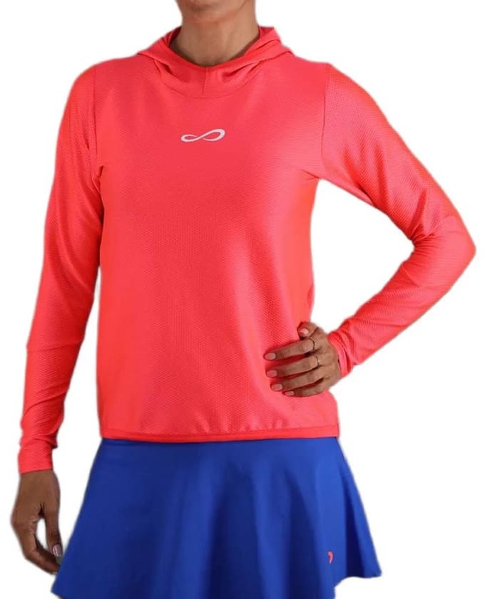 Endless Breath Line Hoodie Rood S Vrouw