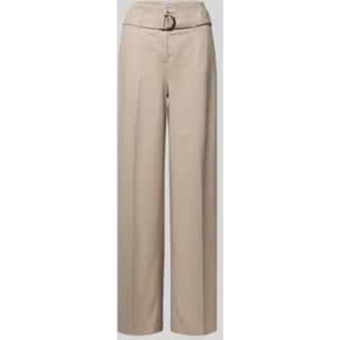 Stoffen broek met bandplooien