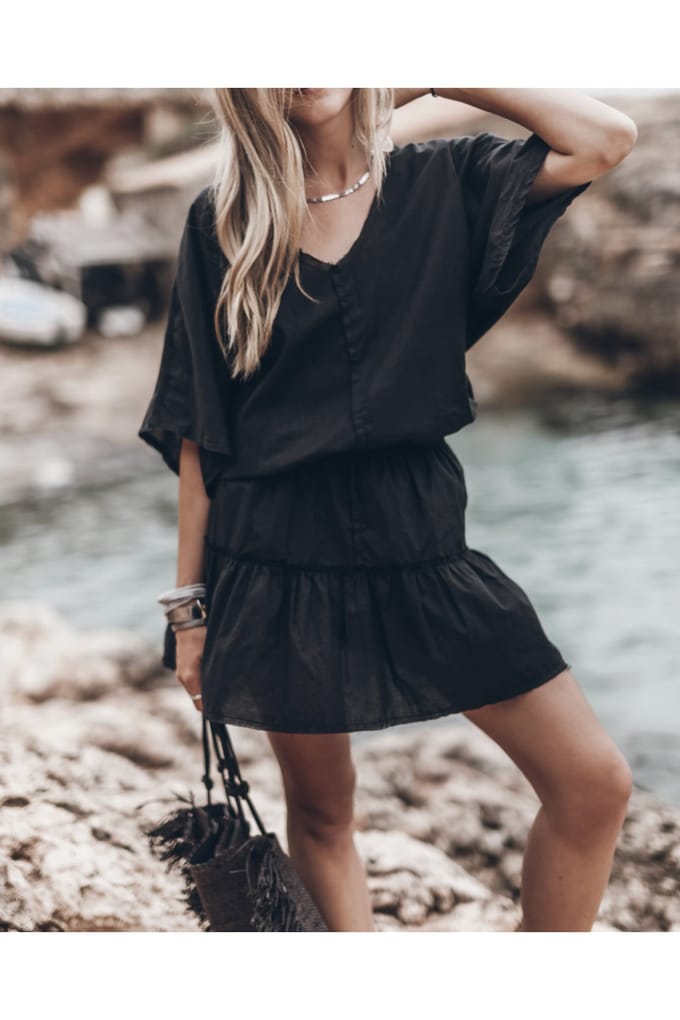 Mikuta The Dark Summer Dress Größe: L | Minikleider Outlet | Damen