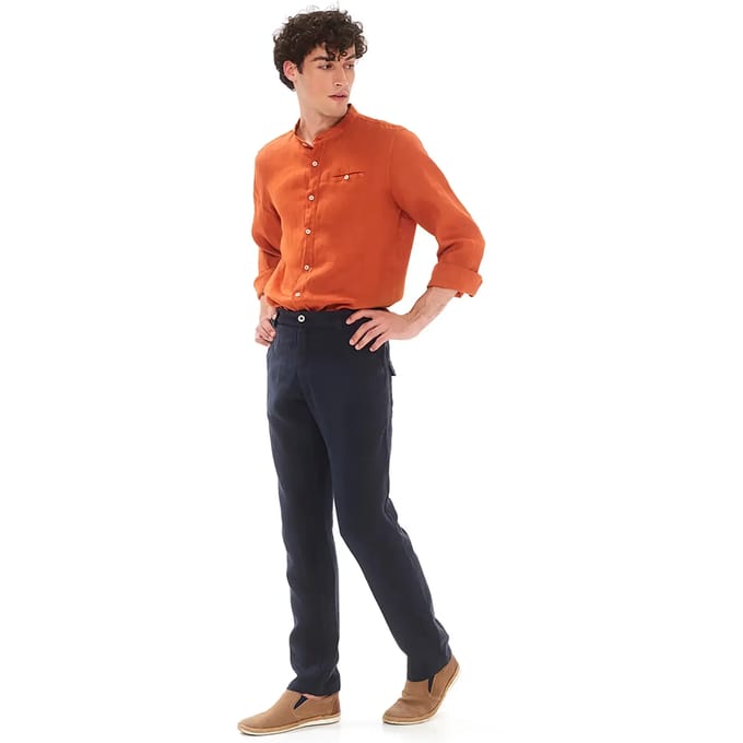 Klassieke linnen broek Haris Cotton