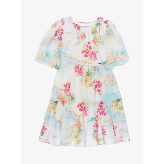 Patachou Meisjes jurk riviera print