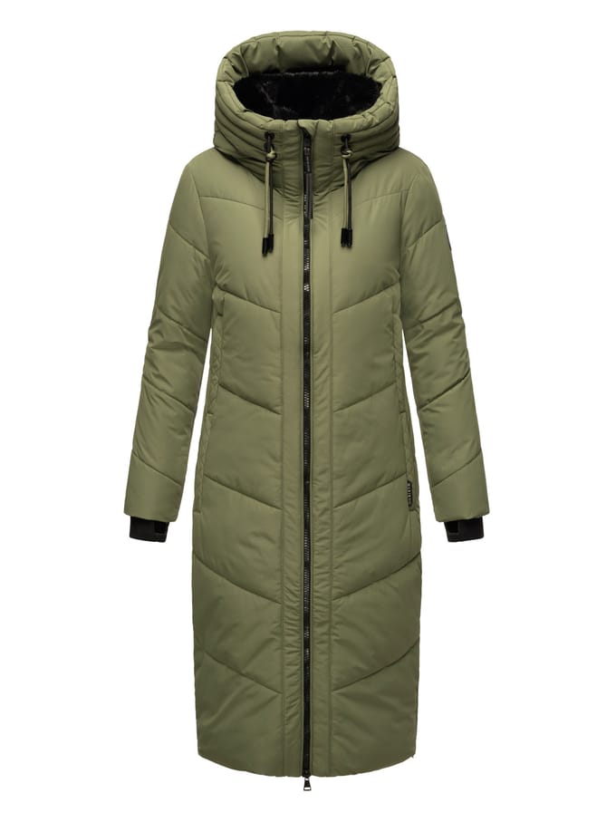 Marikoo Nadaree dames winterjas – lang, warm & met capuchon
