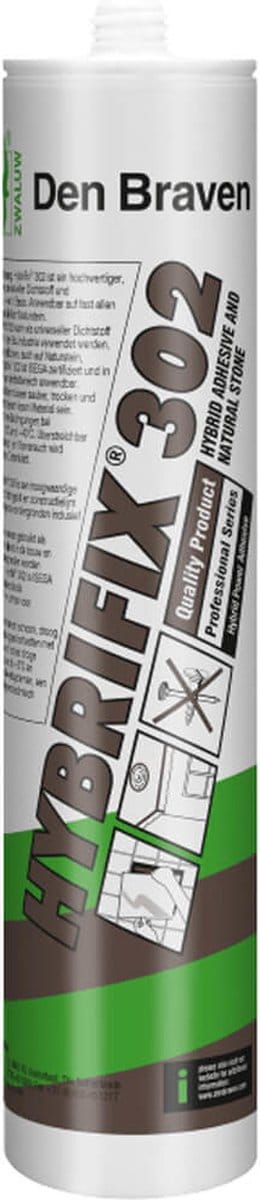 Zwaluw Den Braven Hybrifix 302 Lijmkit - Grijs - 290ml
