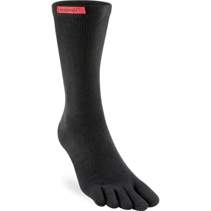 INJINJI | Sport Original Weight Crew Black (Maat - S) | Teensokken