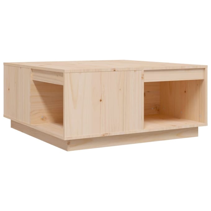 vidaXL - Salontafel - 80x81x36,5 - cm - massief - grenenhout