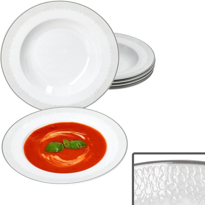 Set van 6 VENEZIA soepborden - 413939