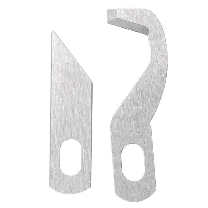 2 Stuks Boven- Onder Messen voor Singer 14N654 Multifunctionele Huishoudelijke Overlock Machine Serger white