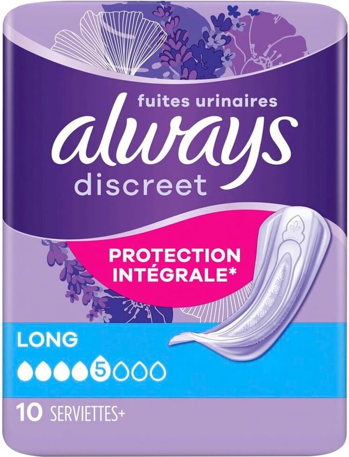 Always Discreet Incontinent medium Pad long - Incontinentiepads