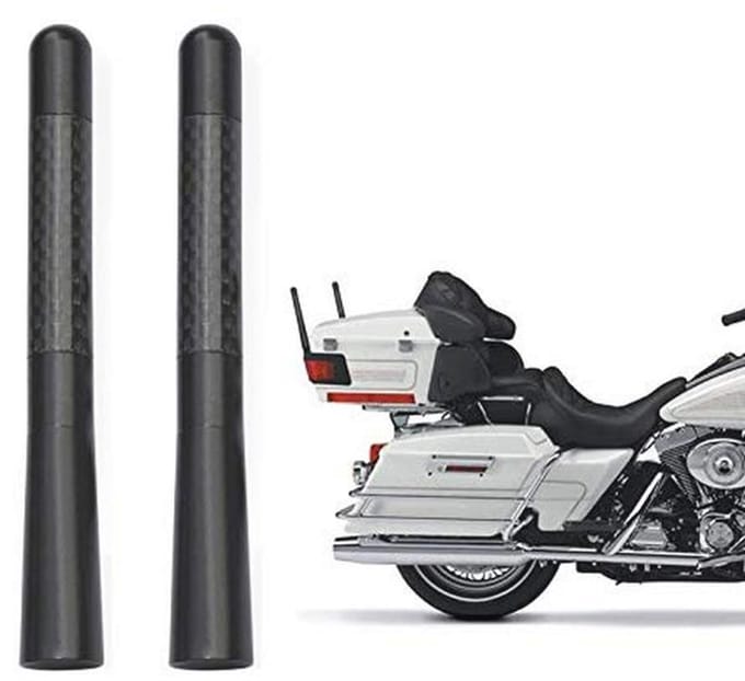 Motorfiets Koolstofvezel Antenne Mast 2-Pack - Hoge Kwaliteit Radio Signaal Ontvangst