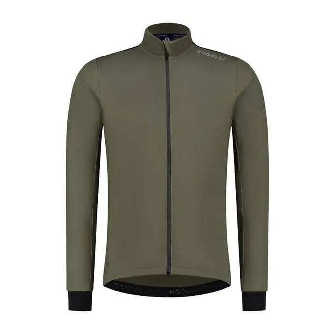 Rogelli Core Heren Fietsshirt - Lange mouw - 3 achterzakken - Groen