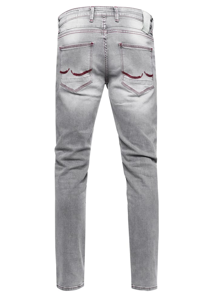 Jeansbroek "TORI" slim fit destroyed denim