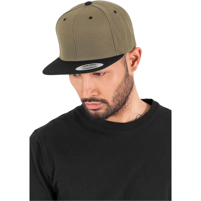 FLEXFIT Classic snapbackpet in twee kleuren FL6089MT - MAROON / BLACK - One size