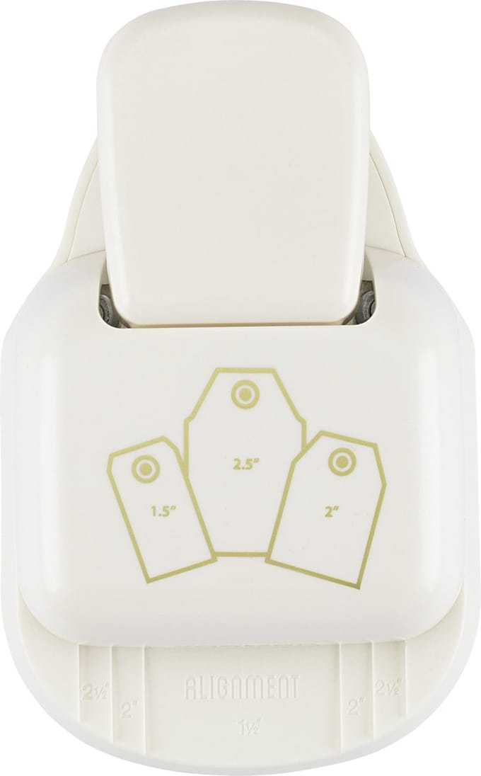 Vaessen Creative Pons - 3 in 1 Label Pons - 3,8 - 5,1 - 6,4 cm - Klassiek - Ivoor