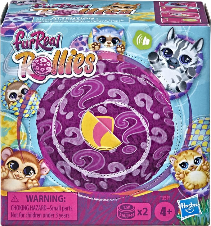 FurReal Rollies, Dierenknuffels, 4 jaar, Interactief, Geluid, Batterijen inbegrepen 1 stuks