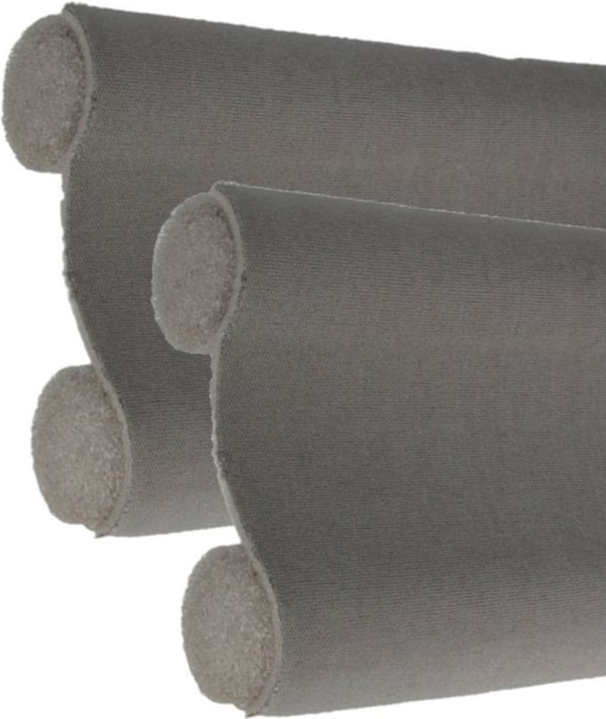 Amig Tochtstrip - 2x - tochtwering - grijs - foam - 100 x 3,5 cm - deur tochtstopper