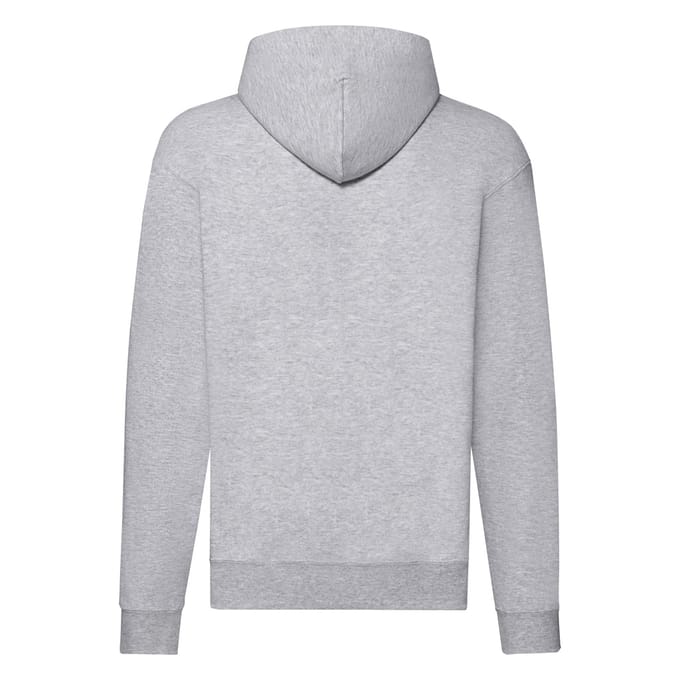 Fruit of the Loom Heren Classic Heather Hoodie met rits (Heide Grijs)
