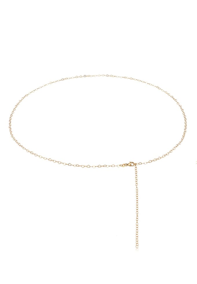 Elli - Sieradenboxen - Buikketting Dames Hart 925 Sterling Zilver Verguld - Dames